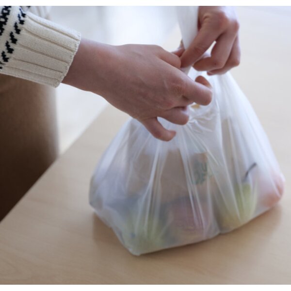 dm-folien Hemdchen-Tragetasche, geblockt, aus HDPE, weiss