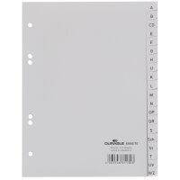 DURABLE Kunststoff-Register, A-Z, A5, PP, 20-teilig, grau