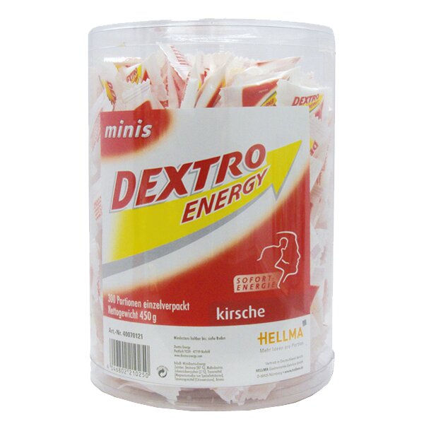 Dextro Energy Minis Traubenzucker, in Klarsichtrunddose