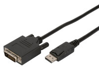 DIGITUS Adapterkabel, DisplayPort - DVI-D, 2,0 m, schwarz
