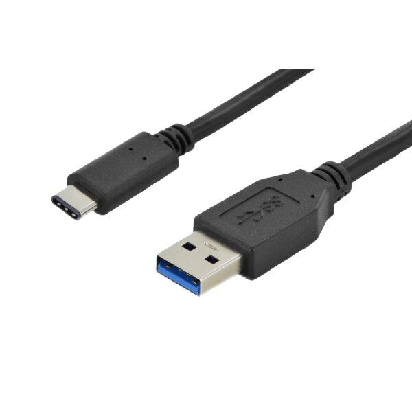 DIGITUS USB 3.0 Anschlusskabel, USB-C - USB-A, 1,0 m
