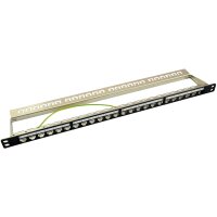 LogiLink Modular Patch Panel Kat.6A, 24 Port, lichtgrau
