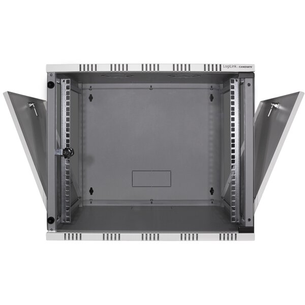 LogiLink Ersatztür für 19" Wandverteiler, aus Glas, 12 HE