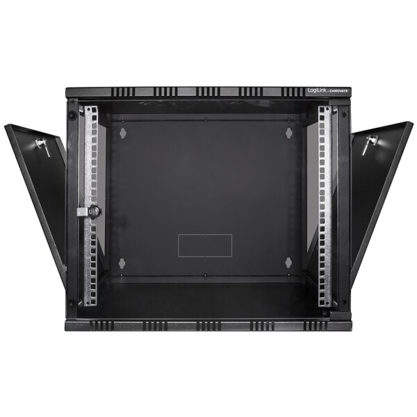 LogiLink Ersatztür für 19" Wandverteiler, aus Glas, 12 HE