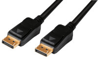 LogiLink Aktives DisplayPort Anschlusskabel, schwarz, 20 m
