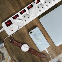 LogiLink Steckdosenleiste, 6-fach, Einzel- &...