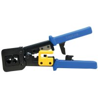 LogiLink Crimpzange mit Abschneidevorrichtung, blau gelb