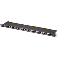 LogiLink 19" Patch Panel Kat.6A, 24 Port, schwarz,...