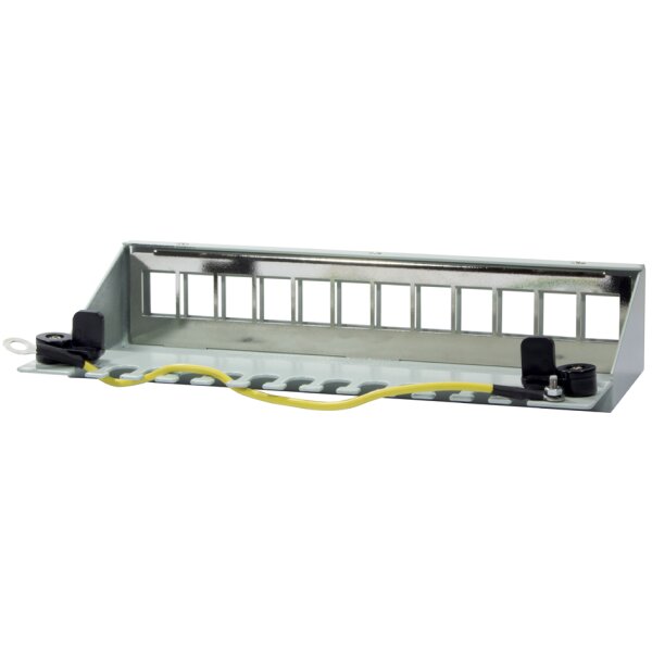 LogiLink Stahlgehäuse für 12 Keystone Module, lichtgrau