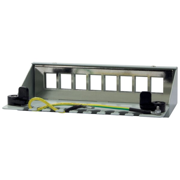 LogiLink Stahlgehäuse für 12 Keystone Module, lichtgrau