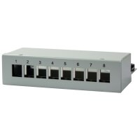 LogiLink Stahlgehäuse für 12 Keystone Module, lichtgrau
