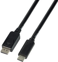 LogiLink USB-C - DisplayPort Anschlusskabel, 3,0 m, schwarz