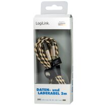 LogiLink Daten- & Ladekabel, USB-A - USB-C Stecker,...