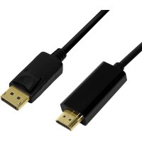 LogiLink Câble de connexion DisplayPort 1.2-HDMI...