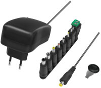 LogiLink Chargeur universel avec port USB, 24 Watt, noir