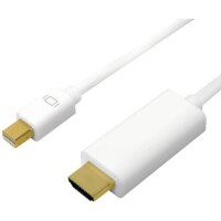 LogiLink Câble Mini DisplayPort - HDMI, 4K, 5,0 m,...
