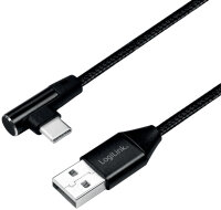 LogiLink Câble USB 2.0, USB-A - USB-C mâle,...