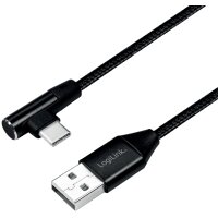 LogiLink Câble USB 2.0, USB-A - USB-C mâle, 1,0 m, noir