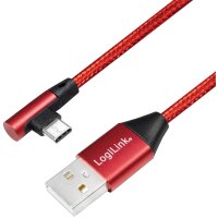 LogiLink Câble USB 2.0, USB-A - USB-C mâle,...