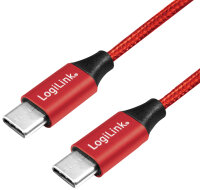 LogiLink Câble USB 2.0, USB-C - USB-C mâle,...