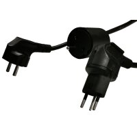 Netz-Adapterstecker Schweiz, Kunststoff, schwarz