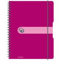 herlitz Collegeblock easy orga to go, A4, 80 Blatt, beere