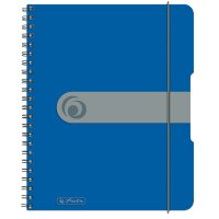 herlitz Cahier à spirales easy orga to go, A5, bleu