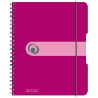 herlitz Cahier à spirales easy orga to go, A5, bleu