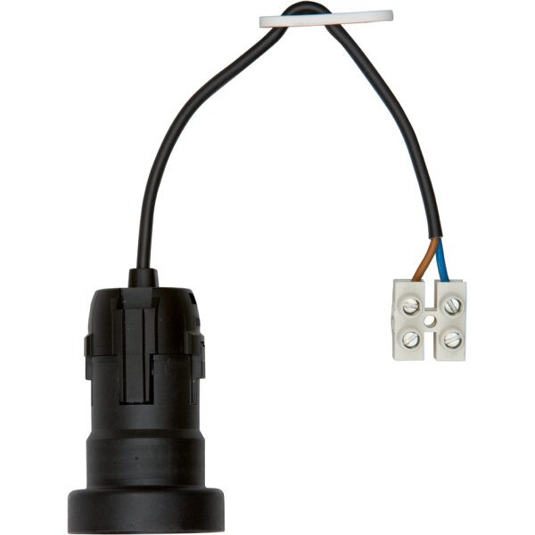 BACHMANN Leuchtenfassung E27 Kunststoff, mit Kabel 0,2 m