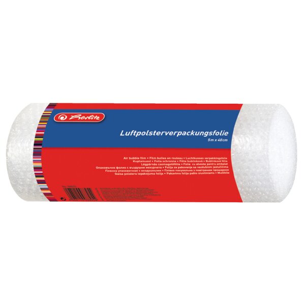 herlitz Luftpolsterfolie, 400 mm x 5 m, Stärke: 0,070 mm