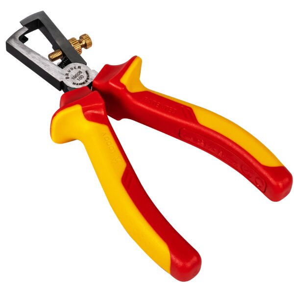 BR&Uuml;DER MANNESMANN Abisolierzange, VDE gepr&uuml;ft, L&auml;nge: 160 mm