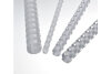 RENZ Plastikbinderücken 45mm A4 203214501 weiss, 21 Ringe 25 Stück