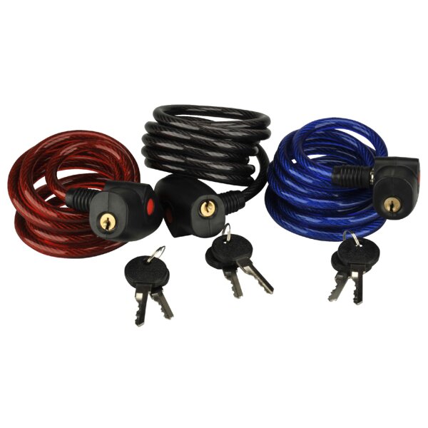 FISCHER Kabel-Fahrradschloss Family, Länge: 1.800 mm