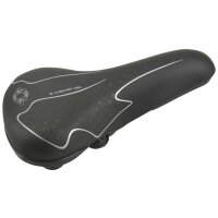 FISCHER Trekking-Fahrradsattel Elastomer, schwarz weiss