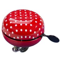 FISCHER Fahrradlenker-Klingel Maxi Pünktchen, rot weiss