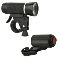 FISCHER Fahrrad-LED-Beleuchtungs-Set ALU 30 15 Lux