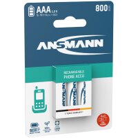 ANSMANN Pile rechargeable NiMH, maxE Micro AAA, 800 mAh