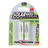 ANSMANN Pile rechargeable Solar NiMH ,Mignon AA, 800 mAh