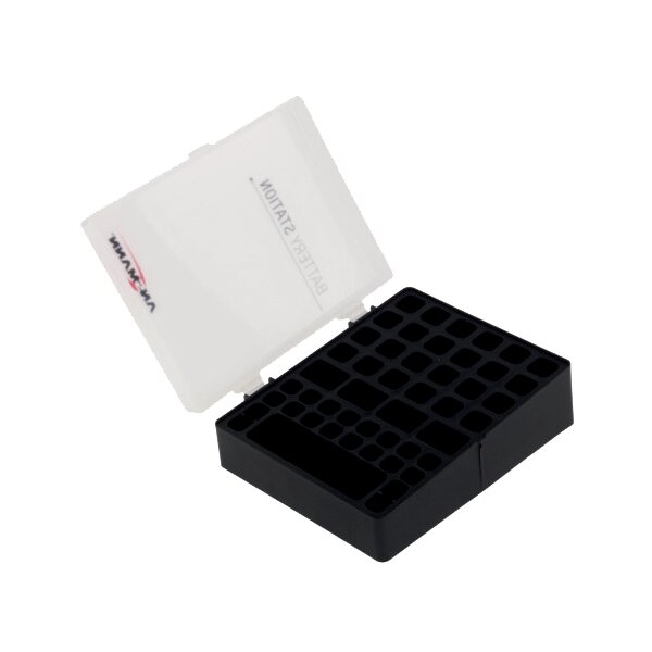ANSMANN Aufbewahrungsbox für Akkus, mit Batterie Tester