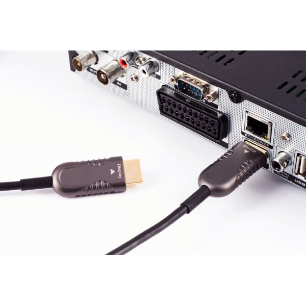shiverpeaks BASIC-S Câble AOC-HDMI, 4K, 15 m, noir