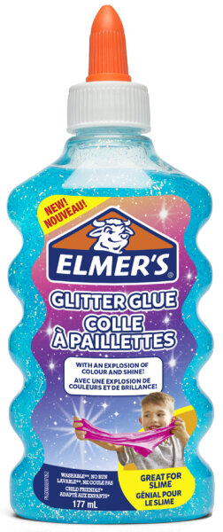 ELMERS Glitzerkleber "Glitter Glue" blau, 177 ml