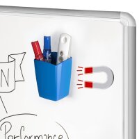 CEP Stifteköcher GLOSS, magnetisch, 2 Fächer, schwarz