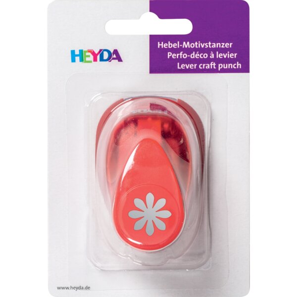 HEYDA Motivstanzer Stern, klein, Farbe: rot