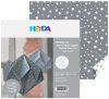 HEYDA Papier pour le pliage, origami cristal, blanc/argent