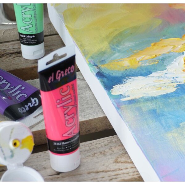 KREUL Peinture acrylique el Greco, tube 75 ml, noir