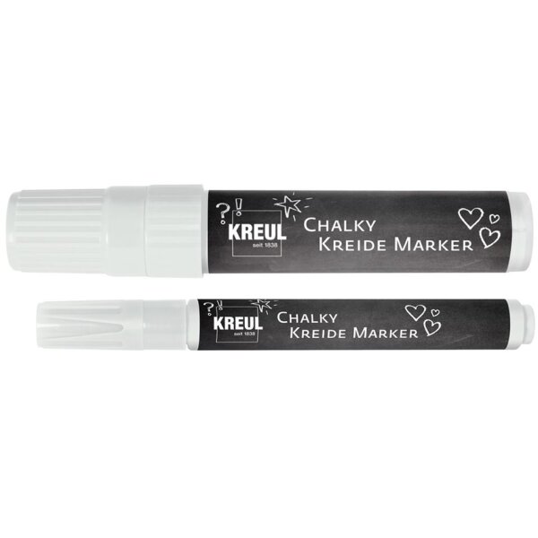 KREUL Marqueur &agrave; craie Chalky, Medium, Silver Show