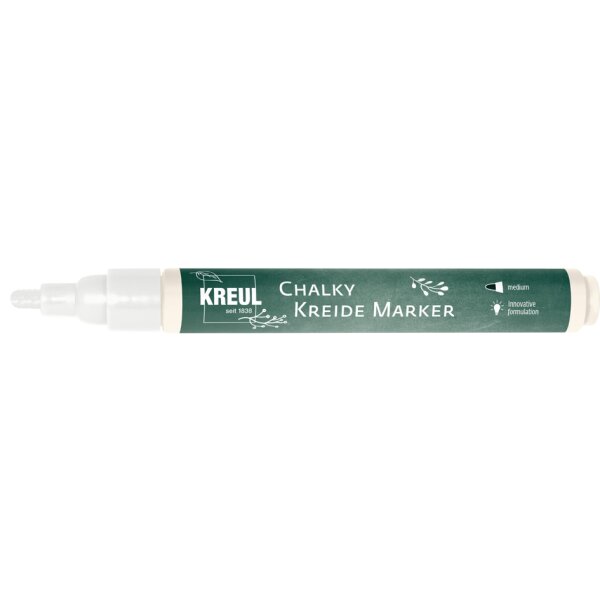 KREUL Marqueur &agrave; craie Chalky, Medium, Silver Show