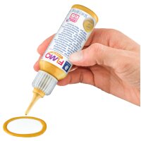 FIMO Gel liquide décoratif, durcit au four, 50 ml, or