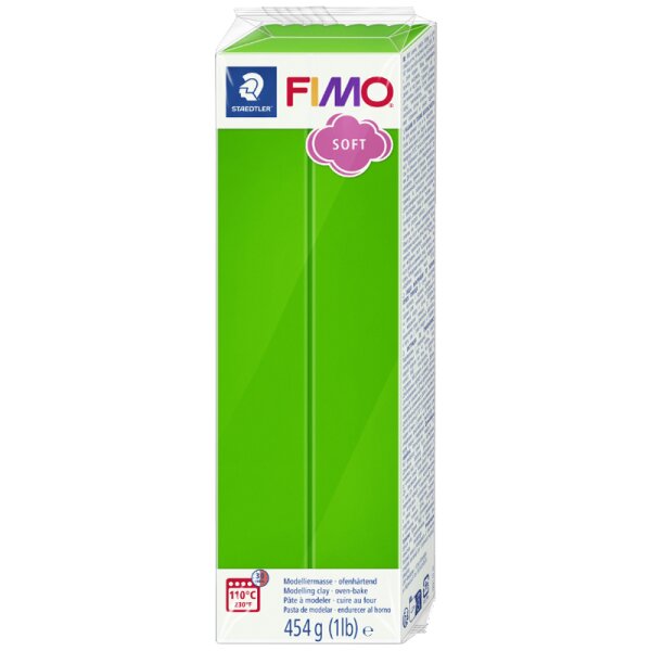 FIMO SOFT Modelliermasse, ofenhärtend, tropischgrün, 454 g