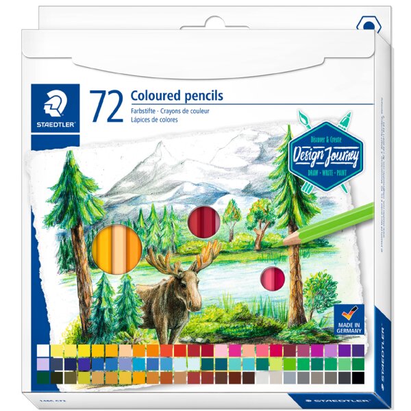 STAEDTLER Crayon couleur Design Journey, étui carton de 12
